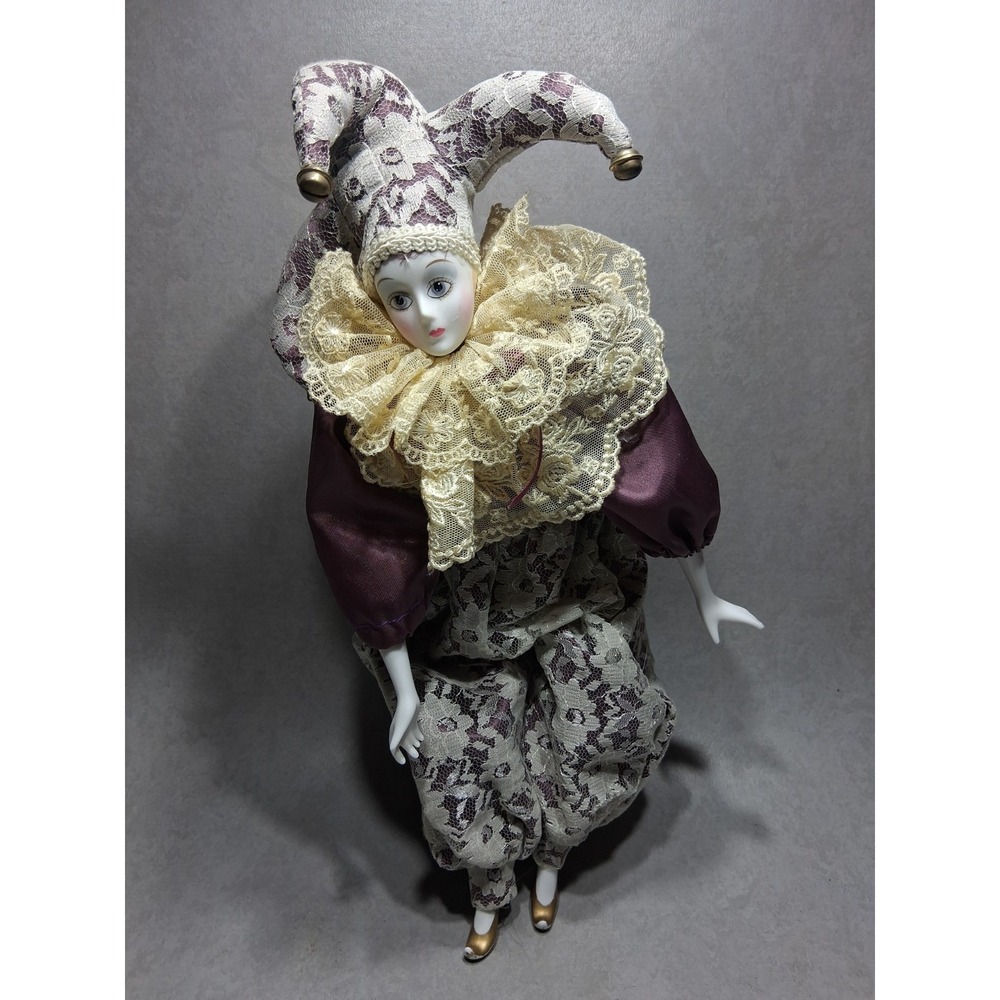ShowStoppers Vintage Porcelain Jester Doll